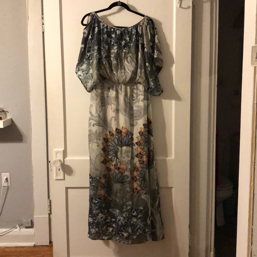 Elegant Printed Maxi Dress